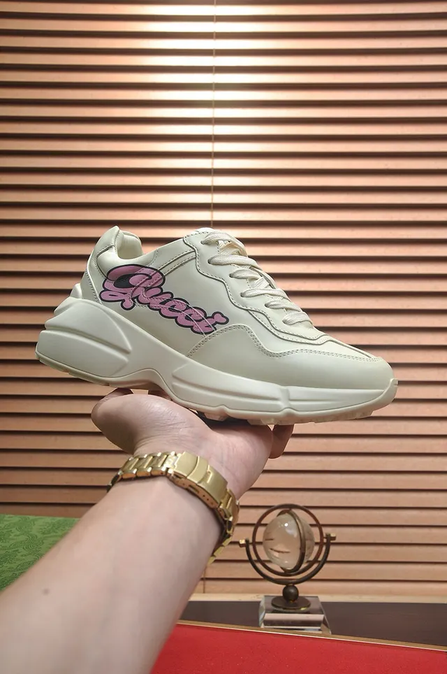 Gucci Screener Off-White Cuir Chunky Sneakers 2