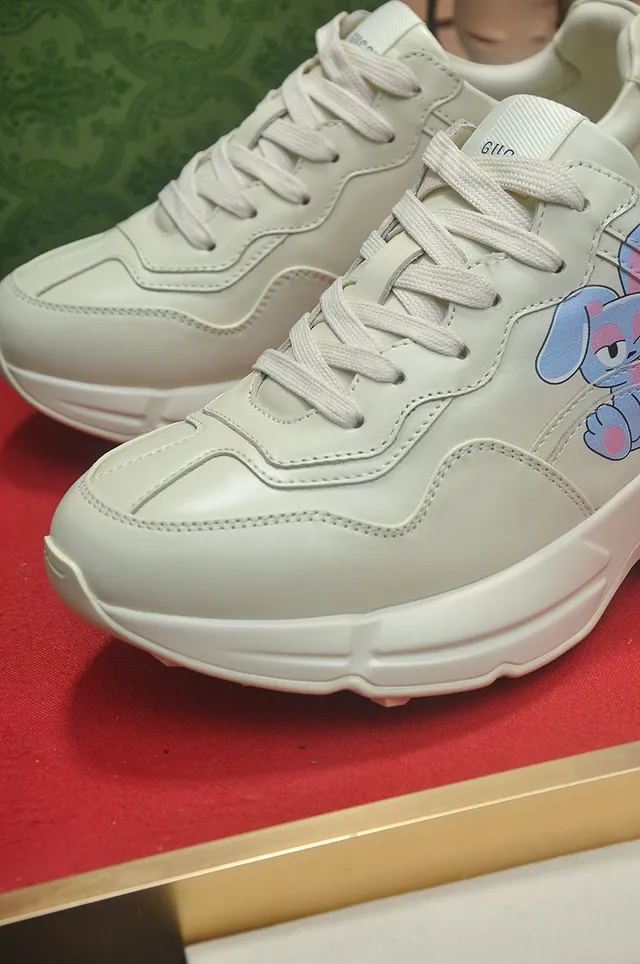 Gucci Screener Off-White Cuir Chunky Sneakers 4