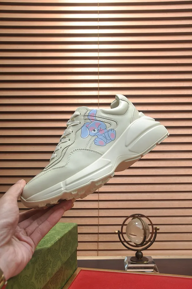 Gucci Screener Off-White Cuir Chunky Sneakers 6