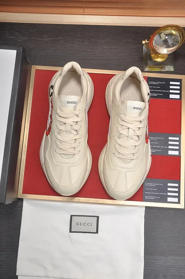 Gucci Screener língua Off-White Red Graphic Lifestyle tênis 5