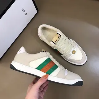 Gucci Tennis 1977 Beige Verde Naranja Rayas Web Lifestyle Sneakers