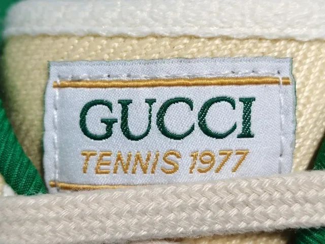 Gucci Tennis 1977 Crema Canvas Rayas Web Zapatillas Lifestyle 7