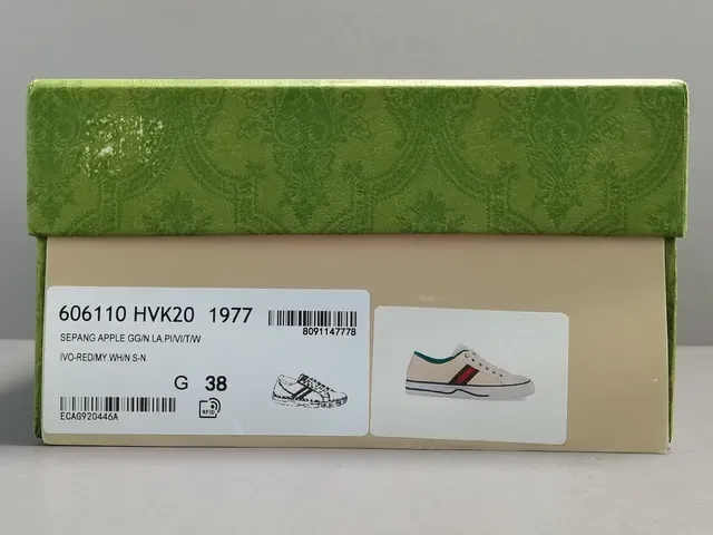 Gucci Tennis 1977 Crema Canvas Rayas Web Zapatillas Lifestyle 11