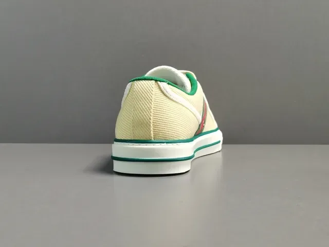 Gucci Tennis 1977 Crema Canvas Rayas Web Zapatillas Lifestyle 14