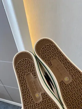 جوتشي Tennis 1977 Off-White و Green Lifestyle Sneakers 6