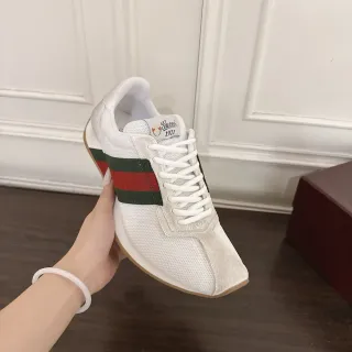 Gucci Tennis 1977 Blancos Verdes Rojos Malla Estilo de Vida Zapatillas