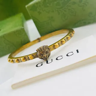 Gucci 虎头 做旧金 手镯