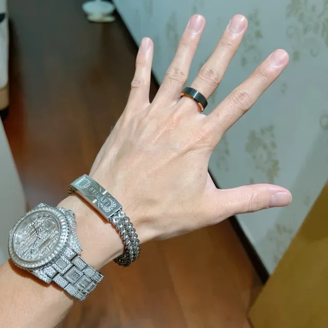 Gucci Two-Tone Polished Wide Band Ring 9