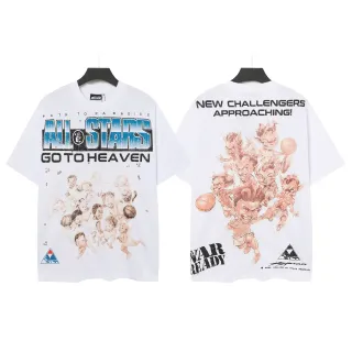 Hellstar All Stars Go To Heaven Graphic Print White T-Shirt