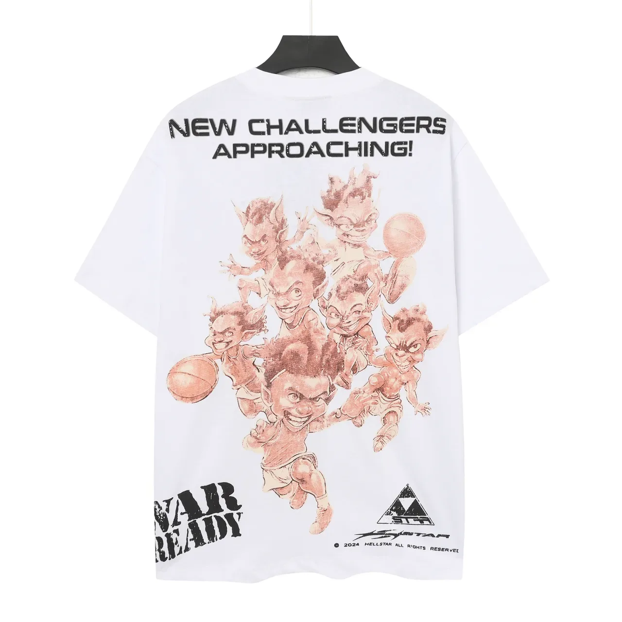 T-shirt blanc Hellstar All Stars Go To Heaven imprimé graphique 3
