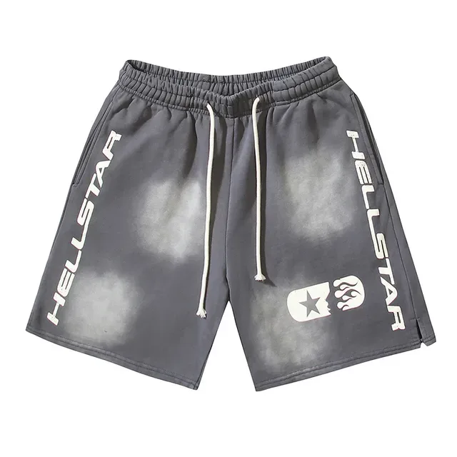 Hellstar Bleach-Wash Drawstring Shorts 2