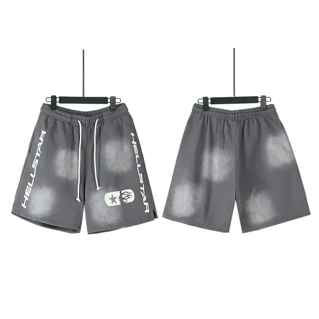 Hellstar Bleach-Wash Drawstring Shorts 4