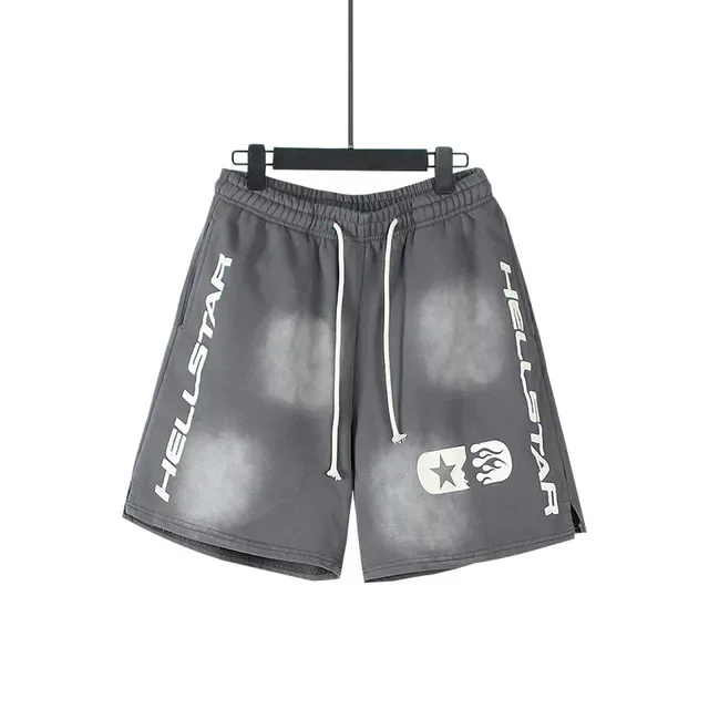 Hellstar Bleach-Wash Drawstring Shorts 5