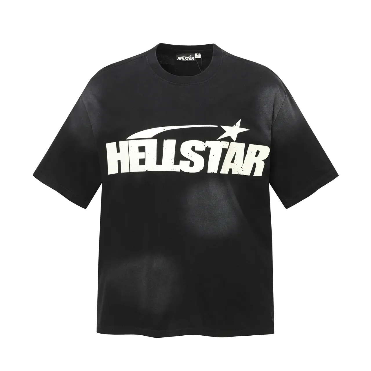 Hellstar 图案印花黑色T恤 2