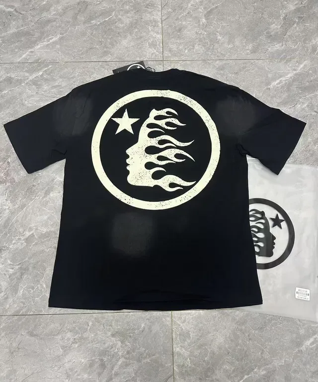 Hellstar 图案印花黑色T恤 15