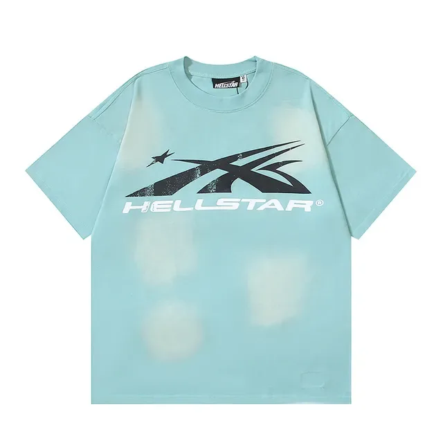 Hellstar Graphic Print Bleach-Dye Oversized T-Shirt 4