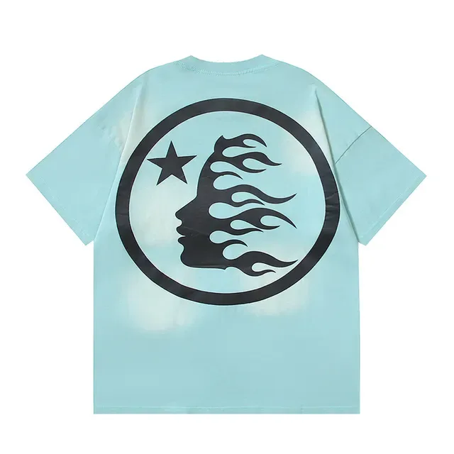 Hellstar Graphic Print Bleach-Dye Oversized T-Shirt 5