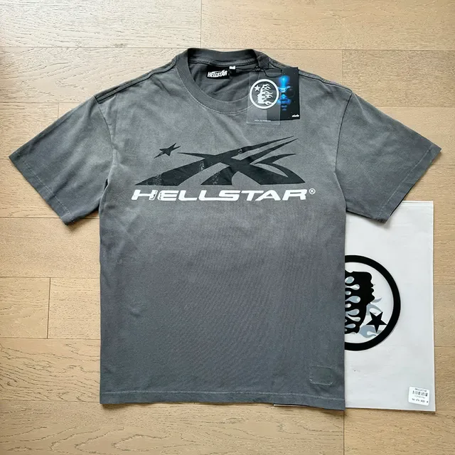 Hellstar Graphic Print Bleach-Dye Oversized T-Shirt 12