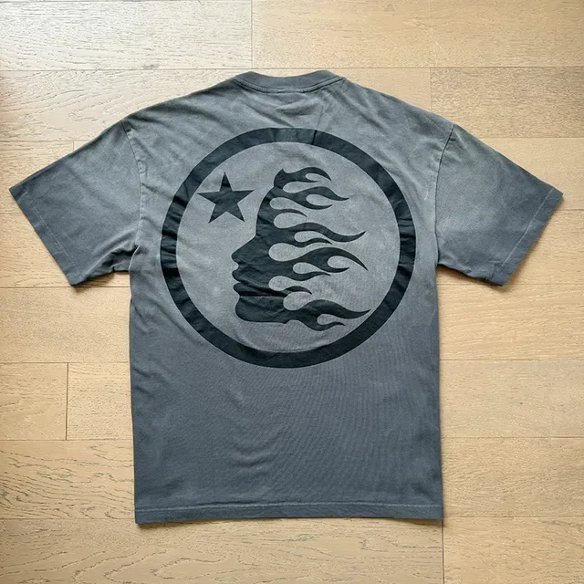 Hellstar Graphic Print Bleach-Dye Oversized T-Shirt 13