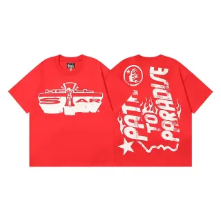 Hellstar Graphic Print Oversized Red T-Shirt