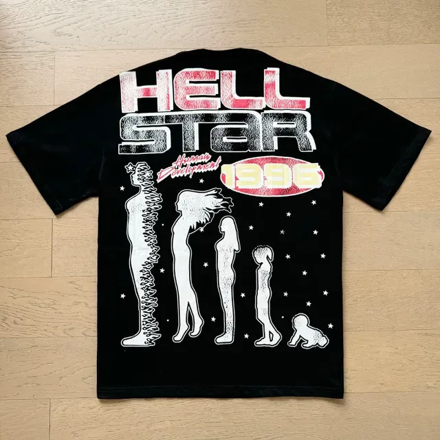 Hellstar 白色图案印花T恤 10