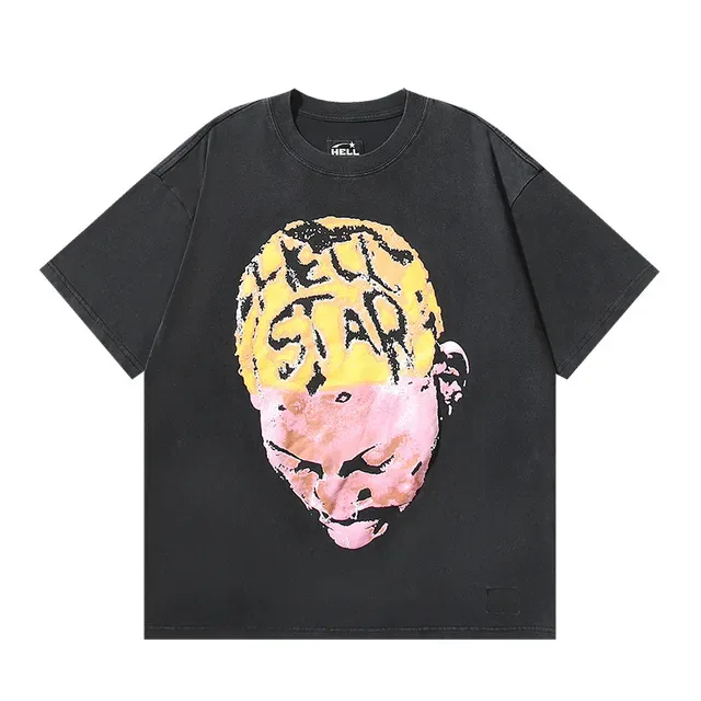 Hellstar Oversized Distressed Graphic Print Black T-Shirt 5