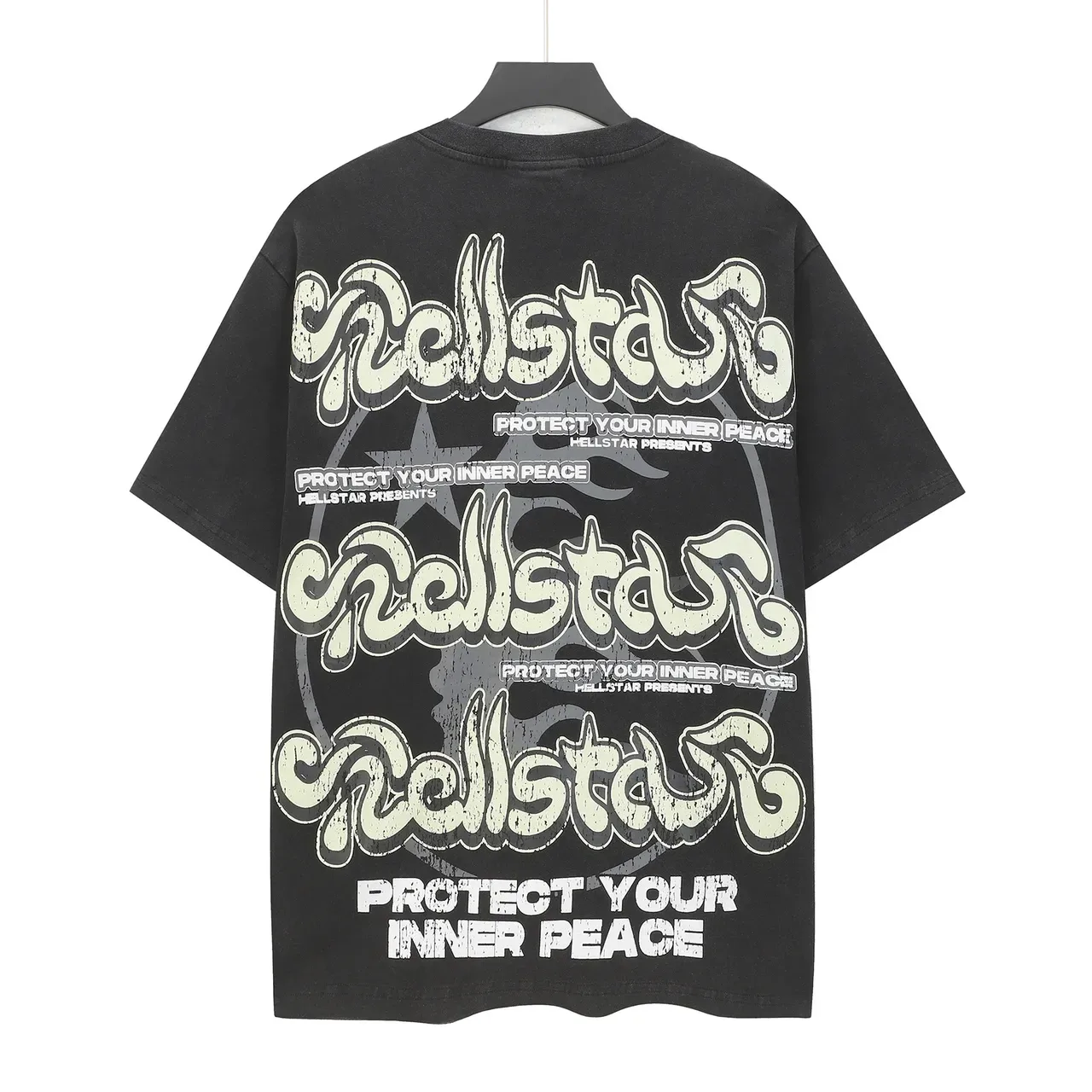 T-shirt graphique oversize Hellstar Protège ta paix intérieure 3