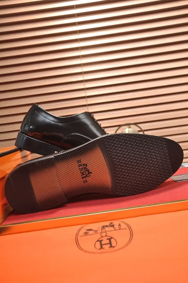 Hermès काले कैप टू ऑक्सफोर्ड जूते 3