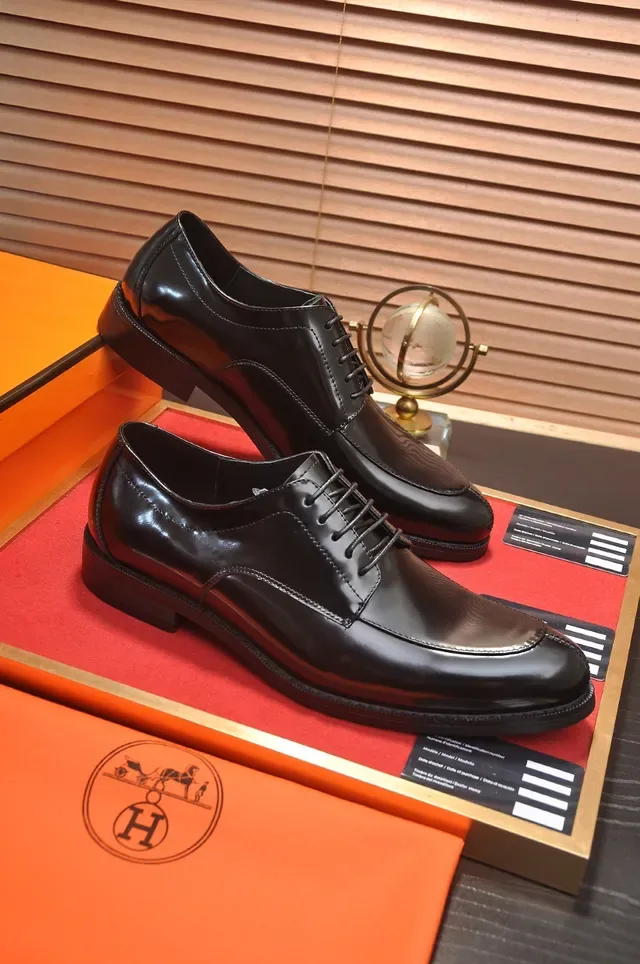 Hermès काले कैप टू ऑक्सफोर्ड जूते 4