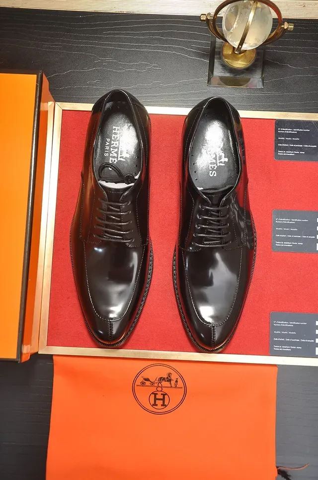 Hermès काले कैप टू ऑक्सफोर्ड जूते 5