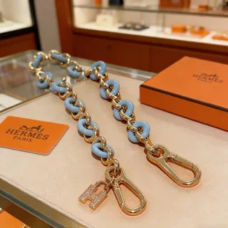 Hermès Chaine d'Ancre Blue Gold Enamel-Link Hardware Chain Bag