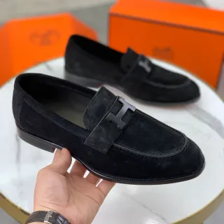 Hermès H Loafer لوفر سويد أسود