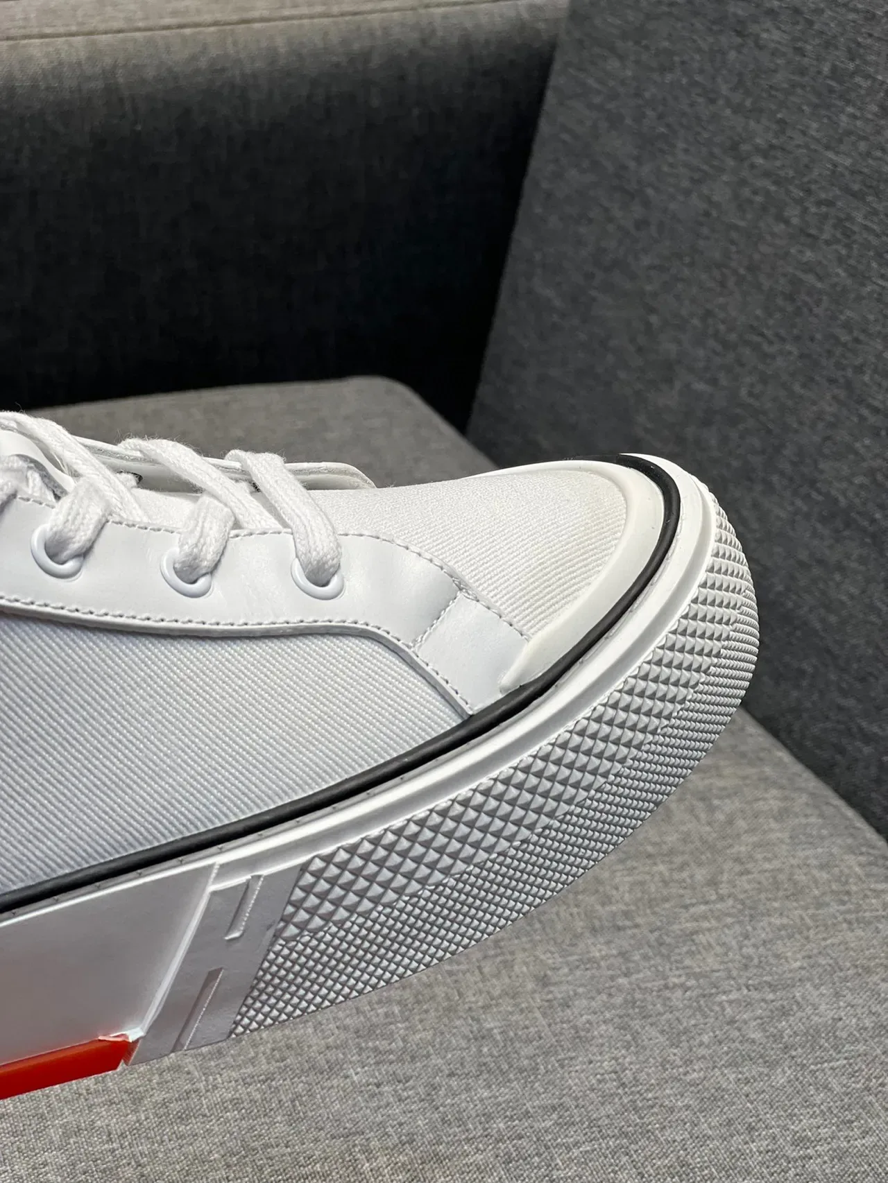 Hermès H-Sneaker White Orange Lifestyle Sneaker 3