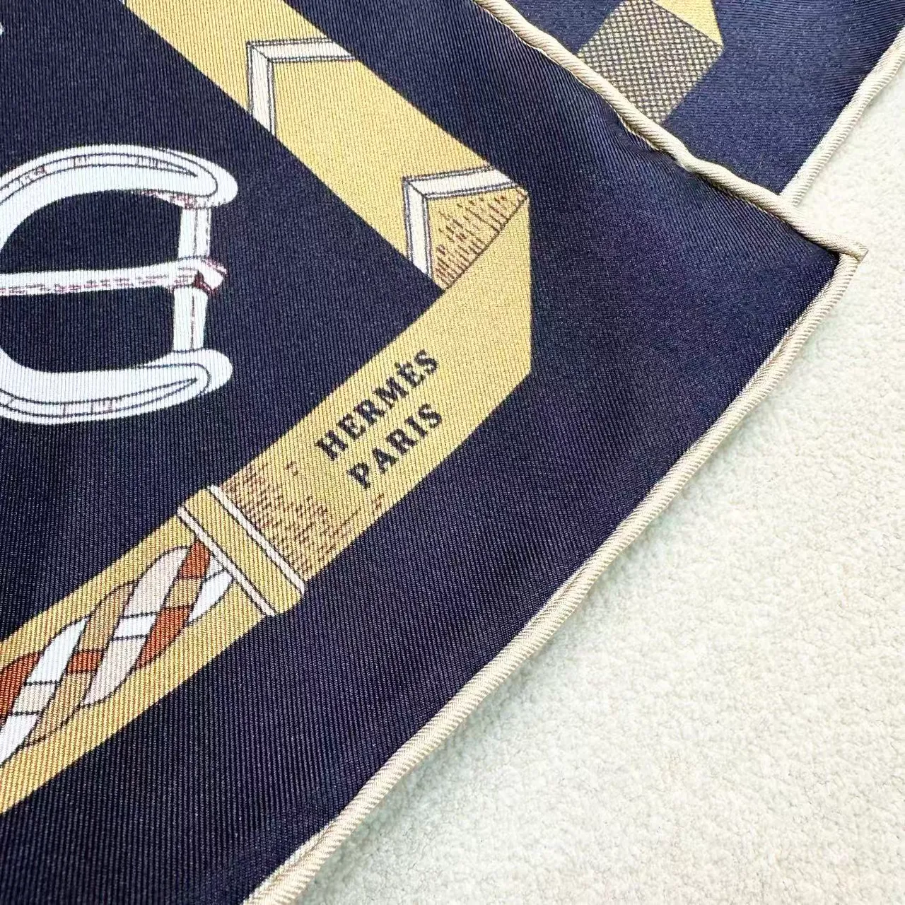 Hermès Les Chevaux d'Hermès Multicolor Equestrian Hardware Silk Scarf 3