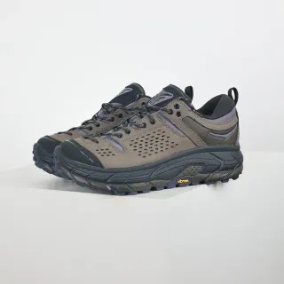 Hoka Speedgoat भूरा काला लो-कट ट्रेल रनिंग सिल्हूट छिद्रित जाली ऊपरी स्नीकर
