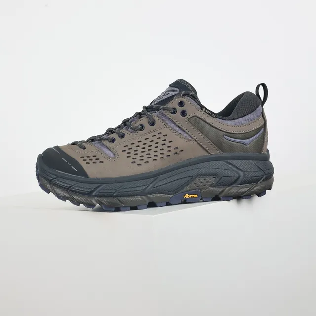 Hoka Speedgoat भूरा काला लो-कट ट्रेल रनिंग सिल्हूट छिद्रित जाली ऊपरी स्नीकर 9