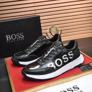 Hugo Boss 黑白 Logo 生活方式运动鞋
