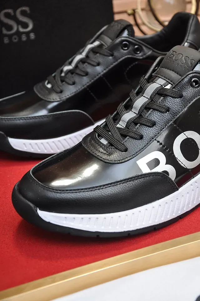Hugo Boss 黑白 Logo 生活方式运动鞋 3