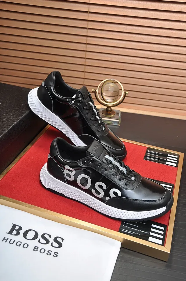 Hugo Boss 黑白 Logo 生活方式运动鞋 5