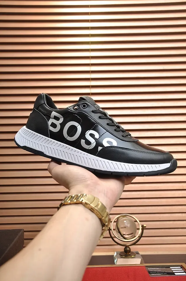 Hugo Boss 黑白 Logo 生活方式运动鞋 7