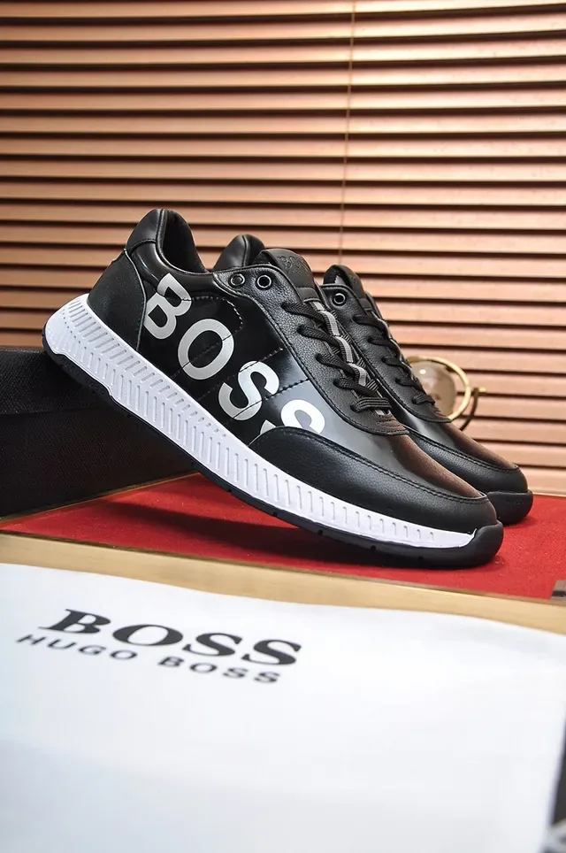 Hugo Boss 黑白 Logo 生活方式运动鞋 8