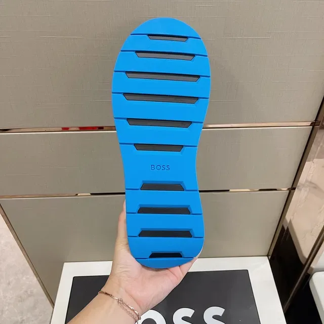 Hugo Boss Tênis Azul Marinho Upper De Malha Contraste Sola 3