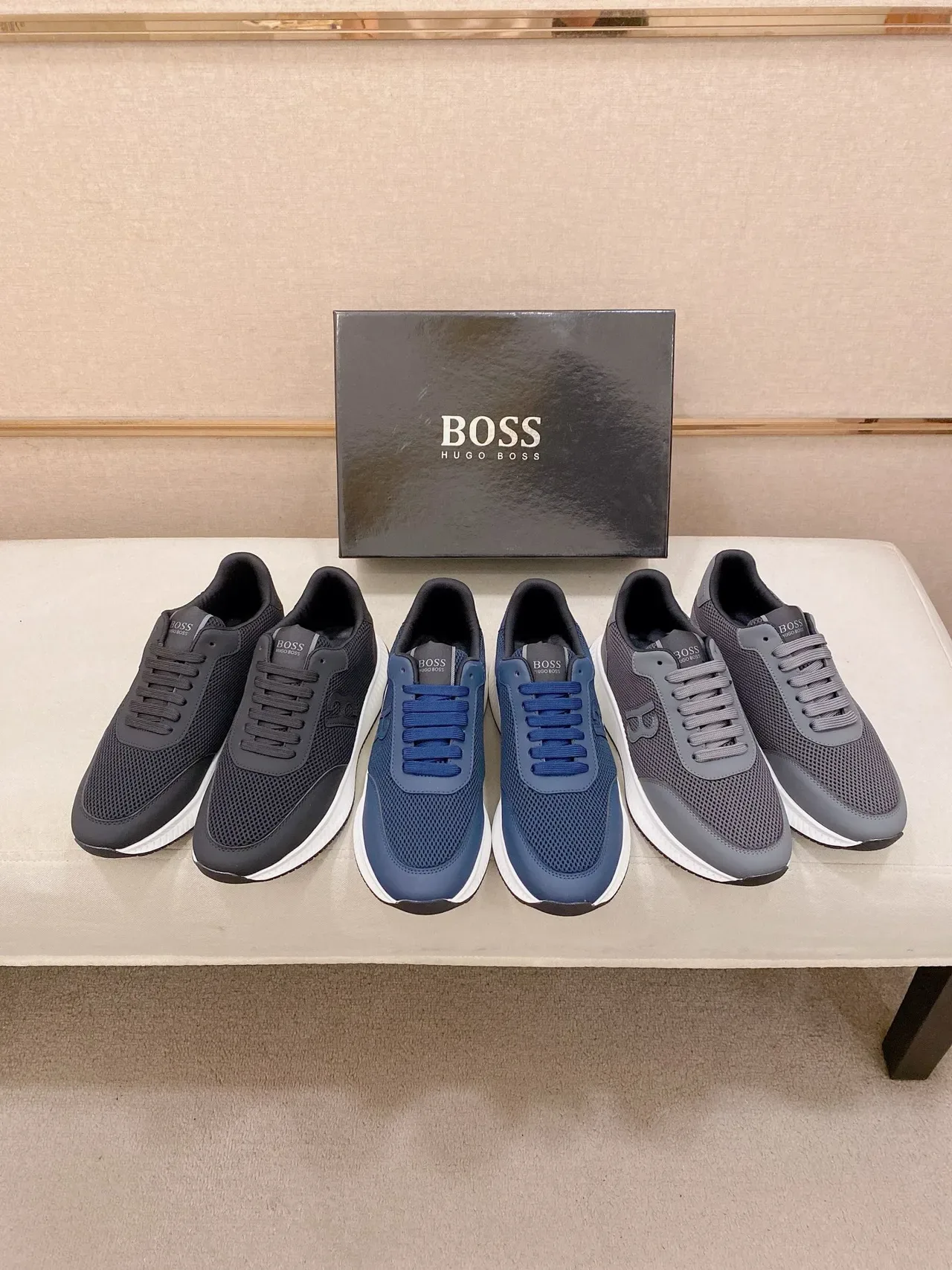 Hugo Boss Track Trainer কালো এবং সাদা লাইফস্টাইল স্নিকার 2