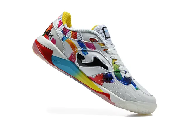 Joma Flex Presto Ball Multicolor Paint-Splatter Indoor Soccer Shoes 5