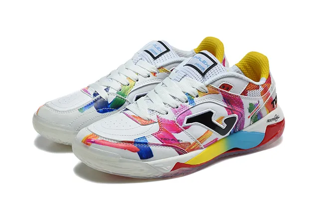 Joma Flex Presto Ball Multicolor Paint-Splatter Indoor Soccer Shoes 9