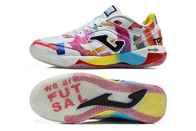 Joma Flex Presto Ball Multicolor Paint-Splatter Indoor Soccer Shoes 11