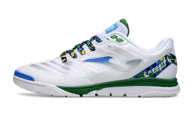 Joma 室内足球鞋 白色蓝色 低帮 合成面 运动鞋 15