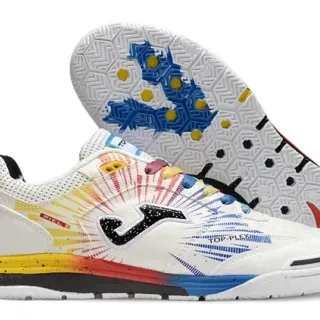 Joma Multicolor White Low-Top Mesh Upper Sneakers