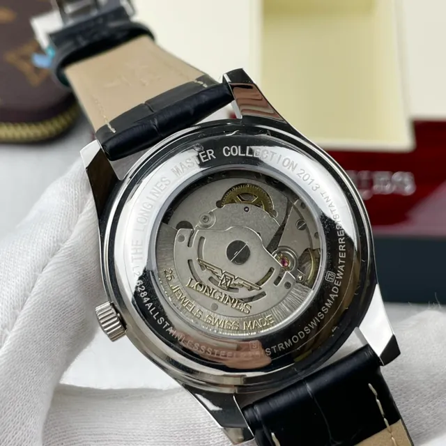 Longines Montre Automatique Cadran Noir Acier Inoxydable Mécanique 3