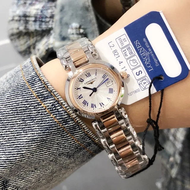Longines DolceVita Two-Tone Silver and Rose Gold Quartz Watch 5